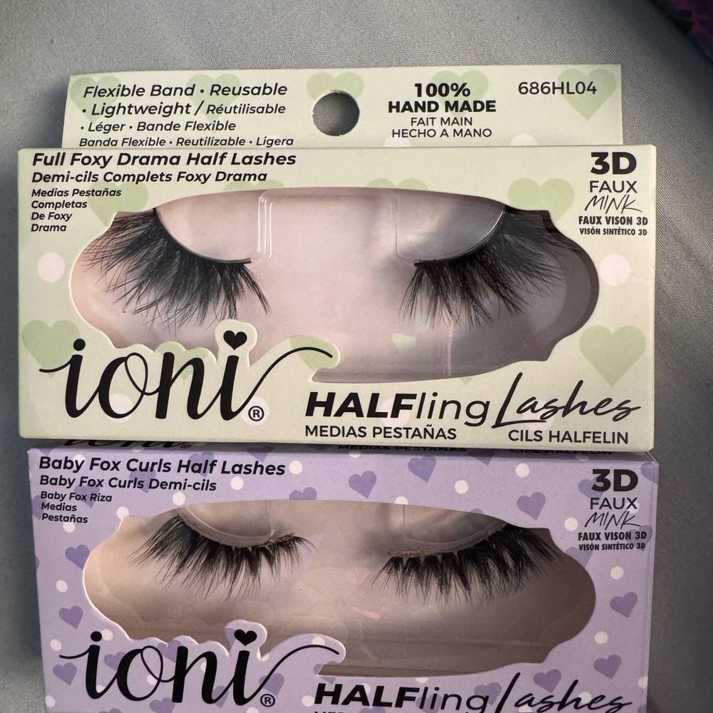 Ioni Half Fling Lashes Set - Black
